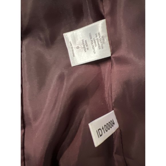 New York burgundy Velvet Blazer Stretch Collection - Picture 6 of 8